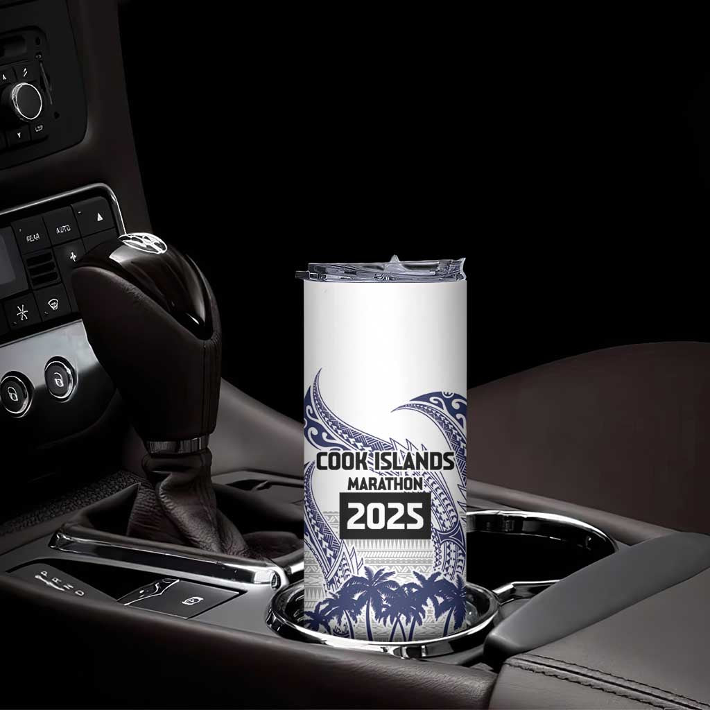 Cook Islands Marathon 2025-Pursuit in Paradise Skinny Tumbler Blue Color
