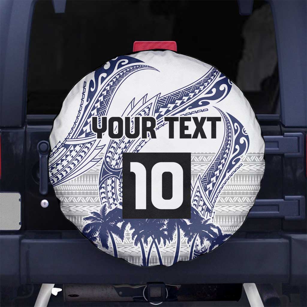 Cook Islands Marathon 2025-Pursuit in Paradise Spare Tire Cover Blue Color LT03 No hole Blue - Polynesian Pride
