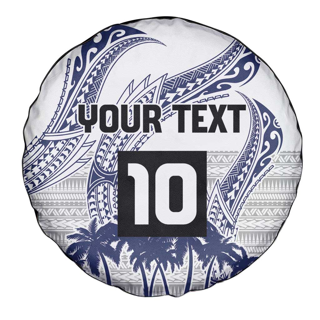 Cook Islands Marathon 2025-Pursuit in Paradise Spare Tire Cover Blue Color LT03 - Polynesian Pride