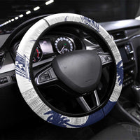 Cook Islands Marathon 2025-Pursuit in Paradise Steering Wheel Cover Blue Color LT03 Universal Fit Blue - Polynesian Pride