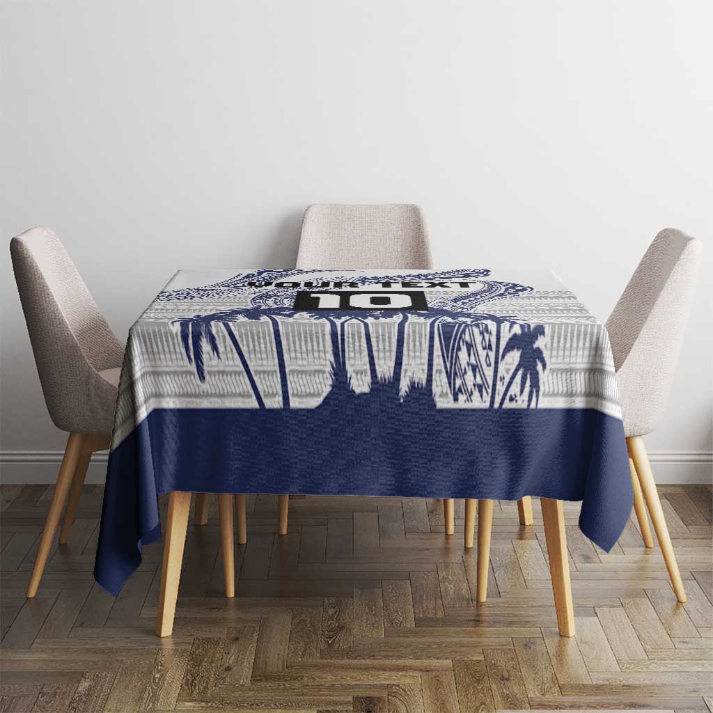 Cook Islands Marathon 2025-Pursuit in Paradise Tablecloth Blue Color LT03 - Polynesian Pride