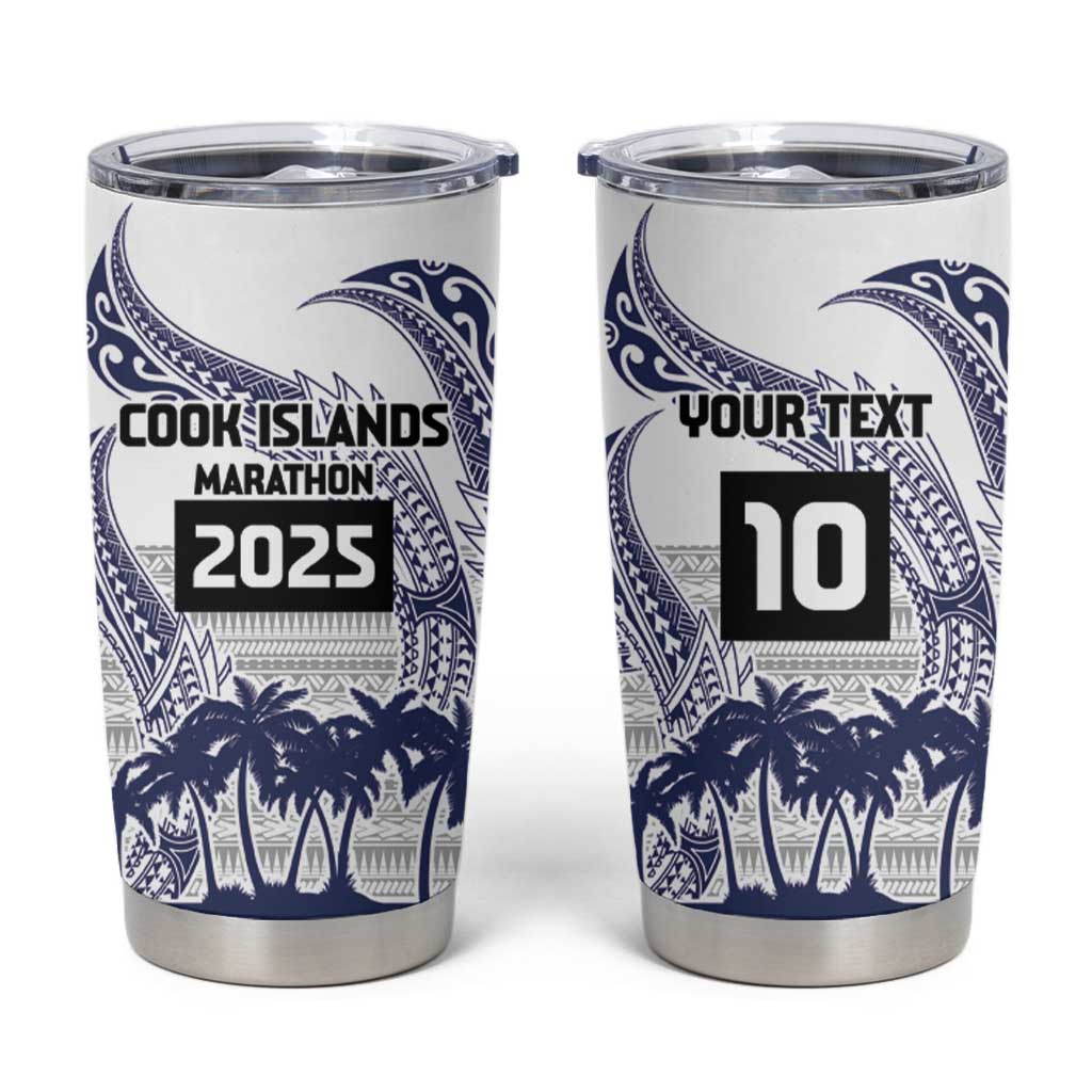 Cook Islands Marathon 2025-Pursuit in Paradise Tumbler Cup Blue Color LT03 Blue - Polynesian Pride