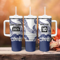 Cook Islands Marathon 2025-Pursuit in Paradise Tumbler With Handle Blue Color LT03 - Polynesian Pride
