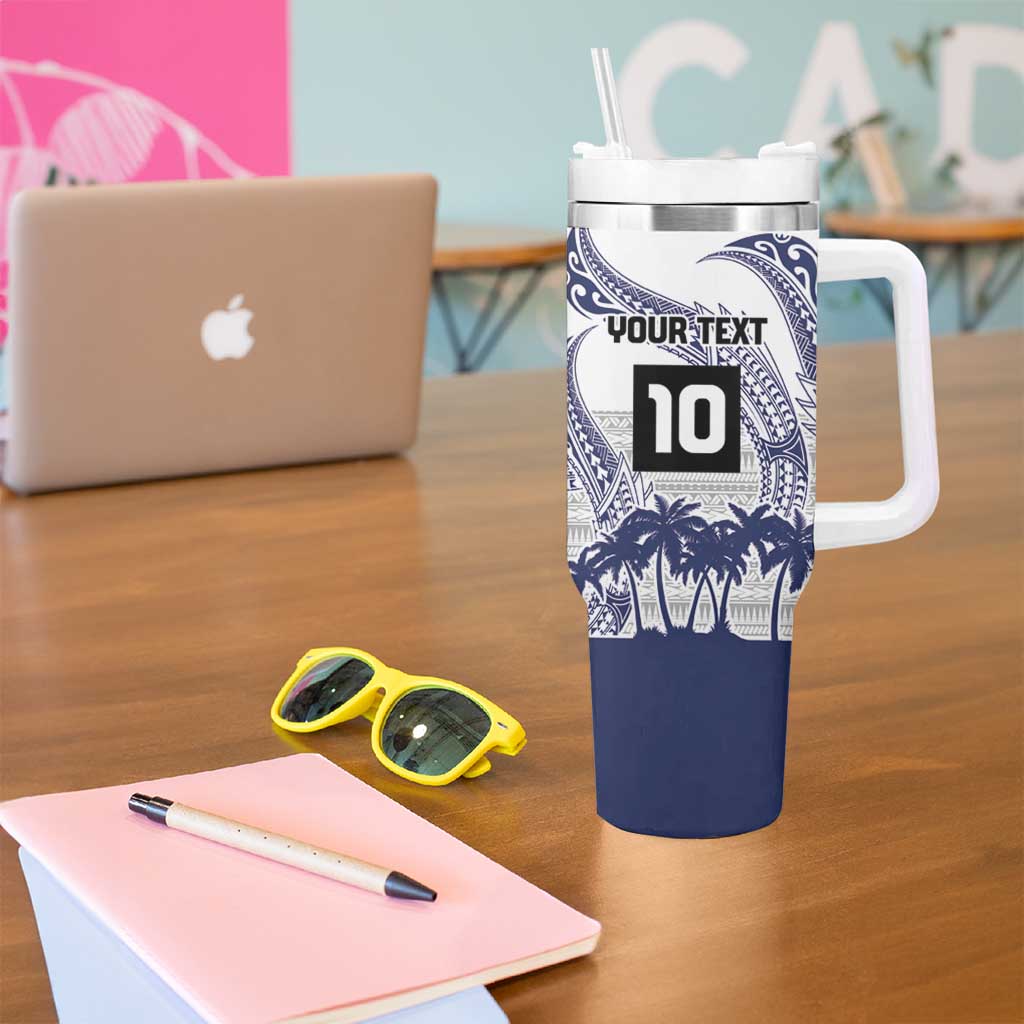 Cook Islands Marathon 2025-Pursuit in Paradise Tumbler With Handle Blue Color LT03 - Polynesian Pride