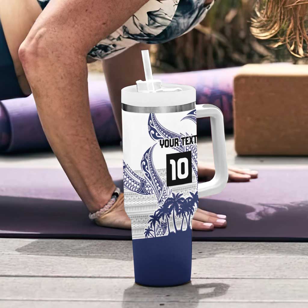 Cook Islands Marathon 2025-Pursuit in Paradise Tumbler With Handle Blue Color LT03 - Polynesian Pride