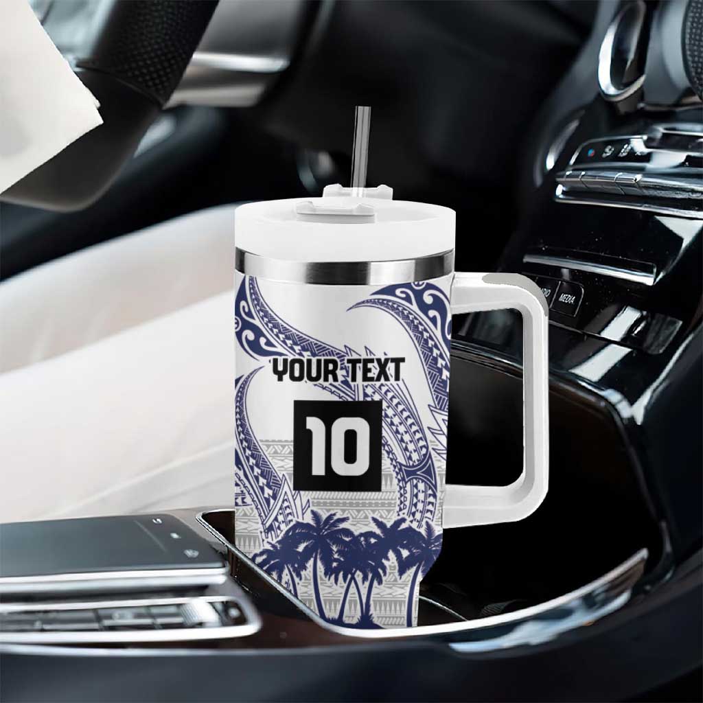 Cook Islands Marathon 2025-Pursuit in Paradise Tumbler With Handle Blue Color LT03 - Polynesian Pride