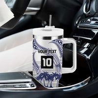 Cook Islands Marathon 2025-Pursuit in Paradise Tumbler With Handle Blue Color LT03 - Polynesian Pride
