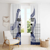 Cook Islands Marathon 2025-Pursuit in Paradise Window Curtain Blue Color LT03 - Polynesian Pride