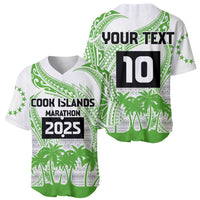 Cook Islands Marathon 2025-Pursuit in Paradise Baseball Jersey Green Color