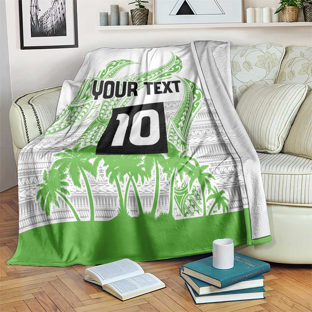 Cook Islands Marathon 2025-Pursuit in Paradise Blanket Green Color LT03 Green - Polynesian Pride