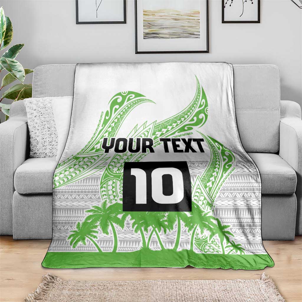Cook Islands Marathon 2025-Pursuit in Paradise Blanket Green Color LT03 - Polynesian Pride