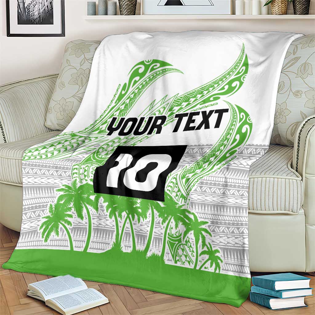 Cook Islands Marathon 2025-Pursuit in Paradise Blanket Green Color LT03 - Polynesian Pride