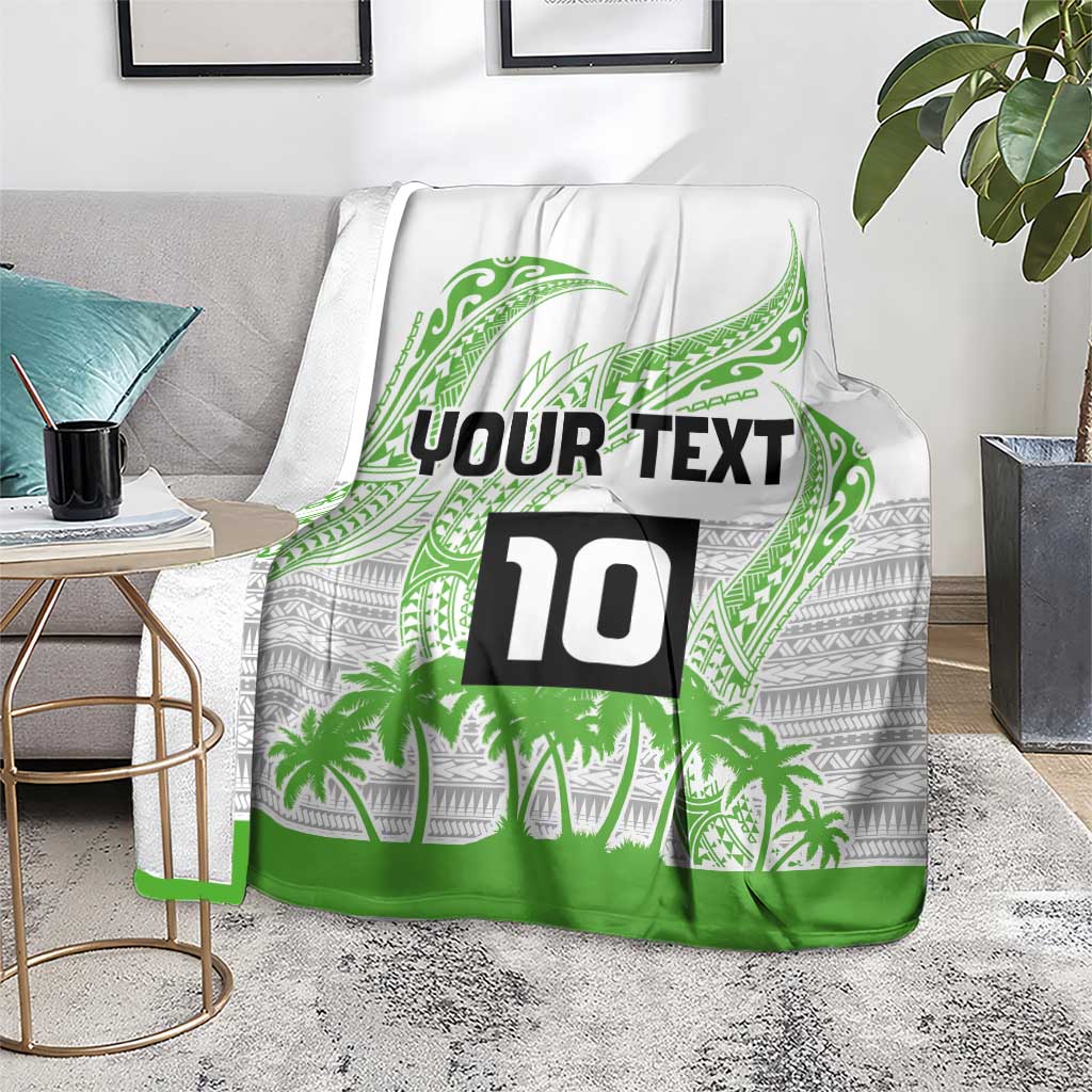 Cook Islands Marathon 2025-Pursuit in Paradise Blanket Green Color LT03 - Polynesian Pride