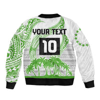 Cook Islands Marathon 2025-Pursuit in Paradise Bomber Jacket Green Color