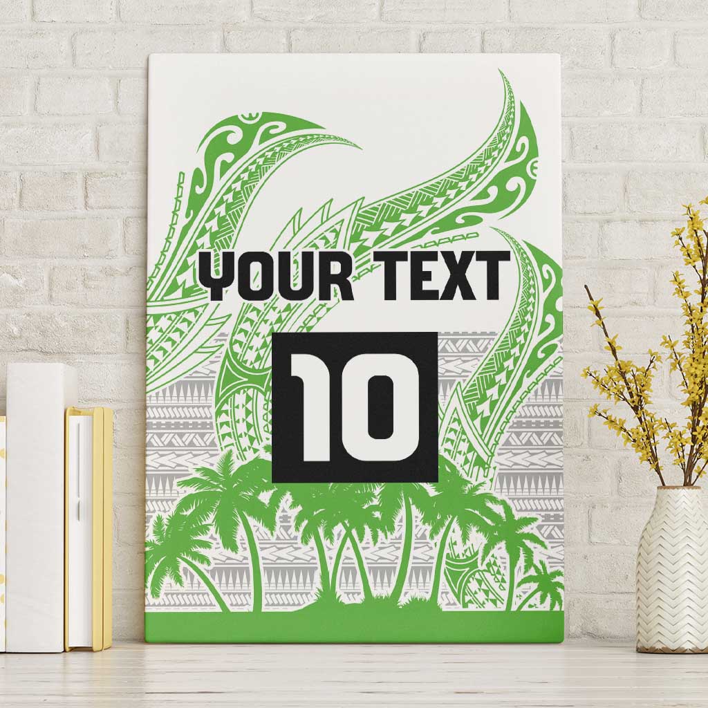 Cook Islands Marathon 2025-Pursuit in Paradise Canvas Wall Art Green Color LT03 Without Frame Green - Polynesian Pride