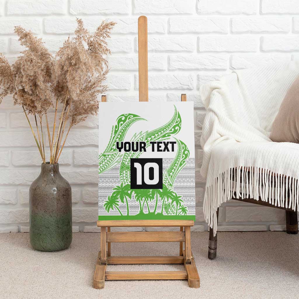 Cook Islands Marathon 2025-Pursuit in Paradise Canvas Wall Art Green Color LT03 - Polynesian Pride