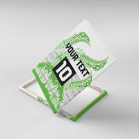 Cook Islands Marathon 2025-Pursuit in Paradise Canvas Wall Art Green Color LT03 With Frame Green - Polynesian Pride