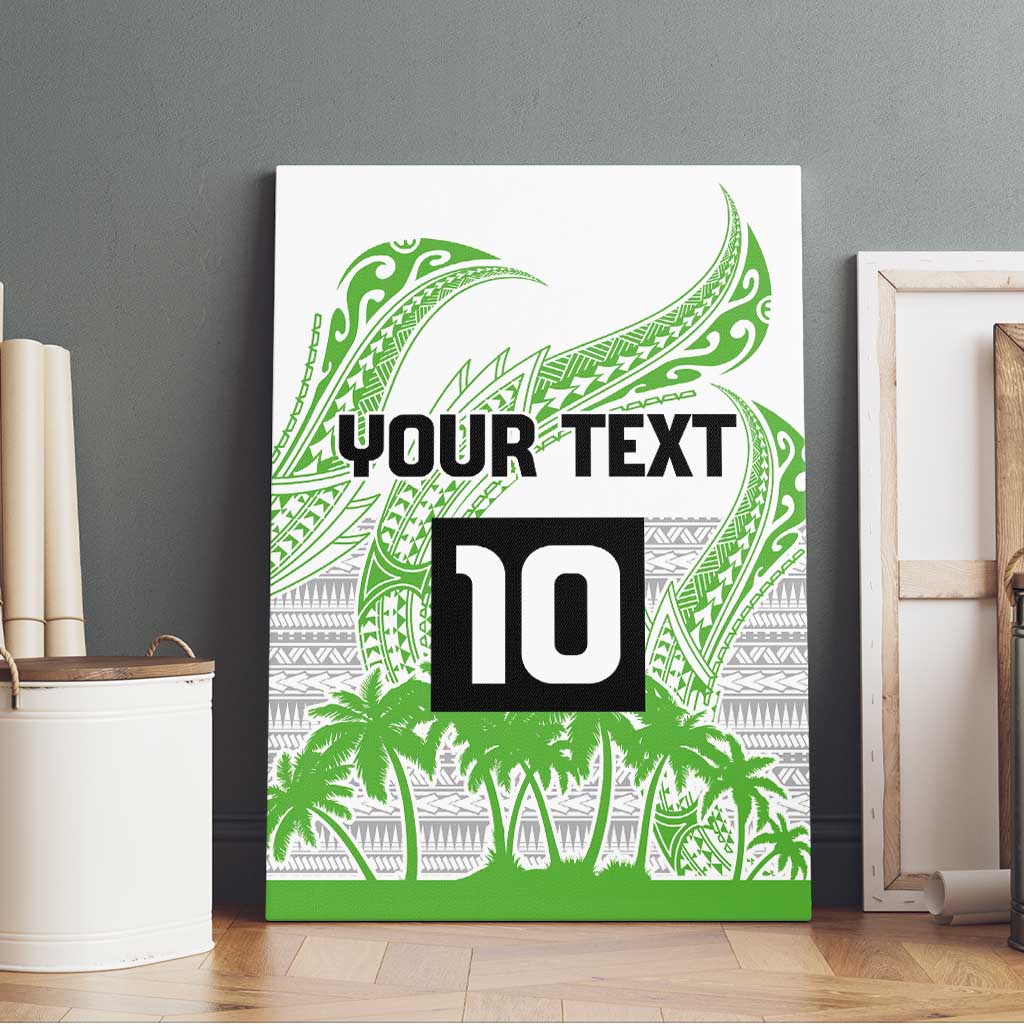 Cook Islands Marathon 2025-Pursuit in Paradise Canvas Wall Art Green Color LT03 - Polynesian Pride