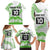 Cook Islands Marathon 2025-Pursuit in Paradise Family Matching Long Sleeve Bodycon Dress and Hawaiian Shirt Green Color