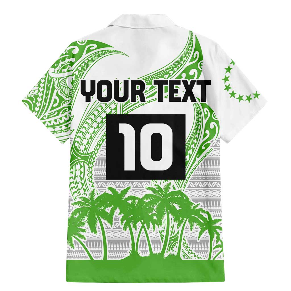 Cook Islands Marathon 2025-Pursuit in Paradise Family Matching Mermaid Dress and Hawaiian Shirt Green Color