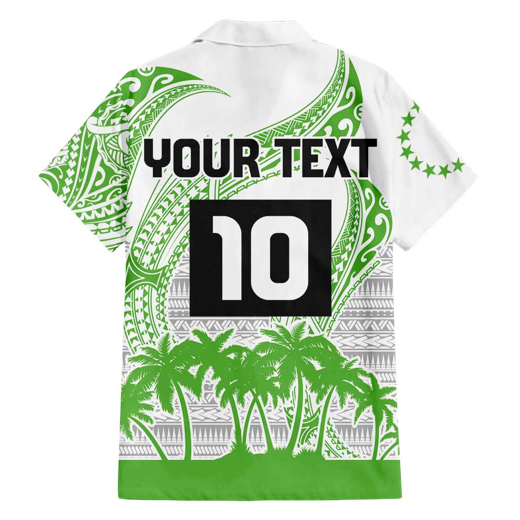 Cook Islands Marathon 2025-Pursuit in Paradise Family Matching Puletasi and Hawaiian Shirt Green Color