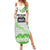 Cook Islands Marathon 2025-Pursuit in Paradise Family Matching Summer Maxi Dress and Hawaiian Shirt Green Color