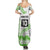 Cook Islands Marathon 2025-Pursuit in Paradise Family Matching Summer Maxi Dress and Hawaiian Shirt Green Color