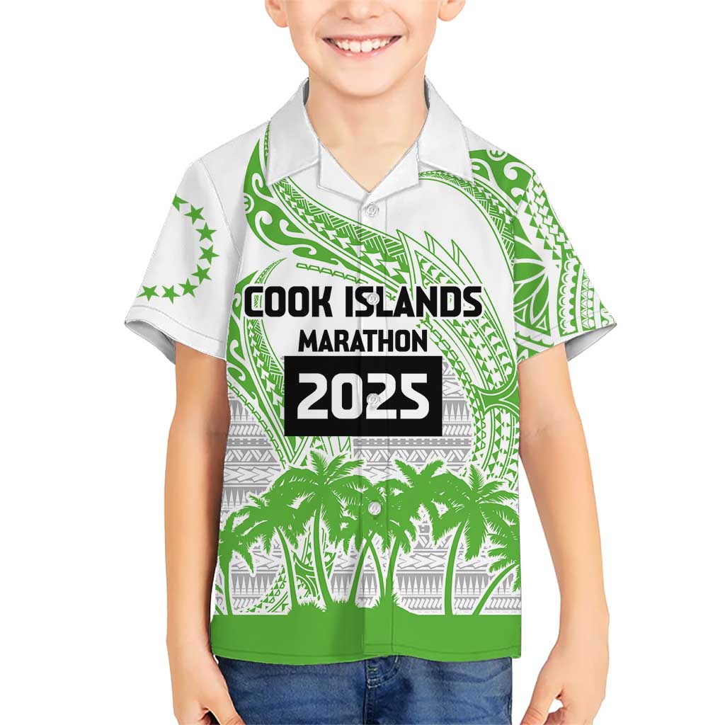 Cook Islands Marathon 2025-Pursuit in Paradise Hawaiian Shirt Green Color LT03 - Polynesian Pride
