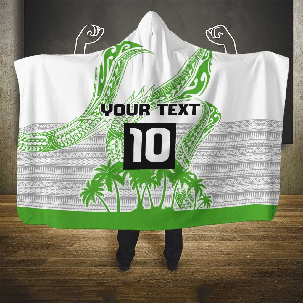 Cook Islands Marathon 2025-Pursuit in Paradise Hooded Blanket Green Color LT03 - Polynesian Pride