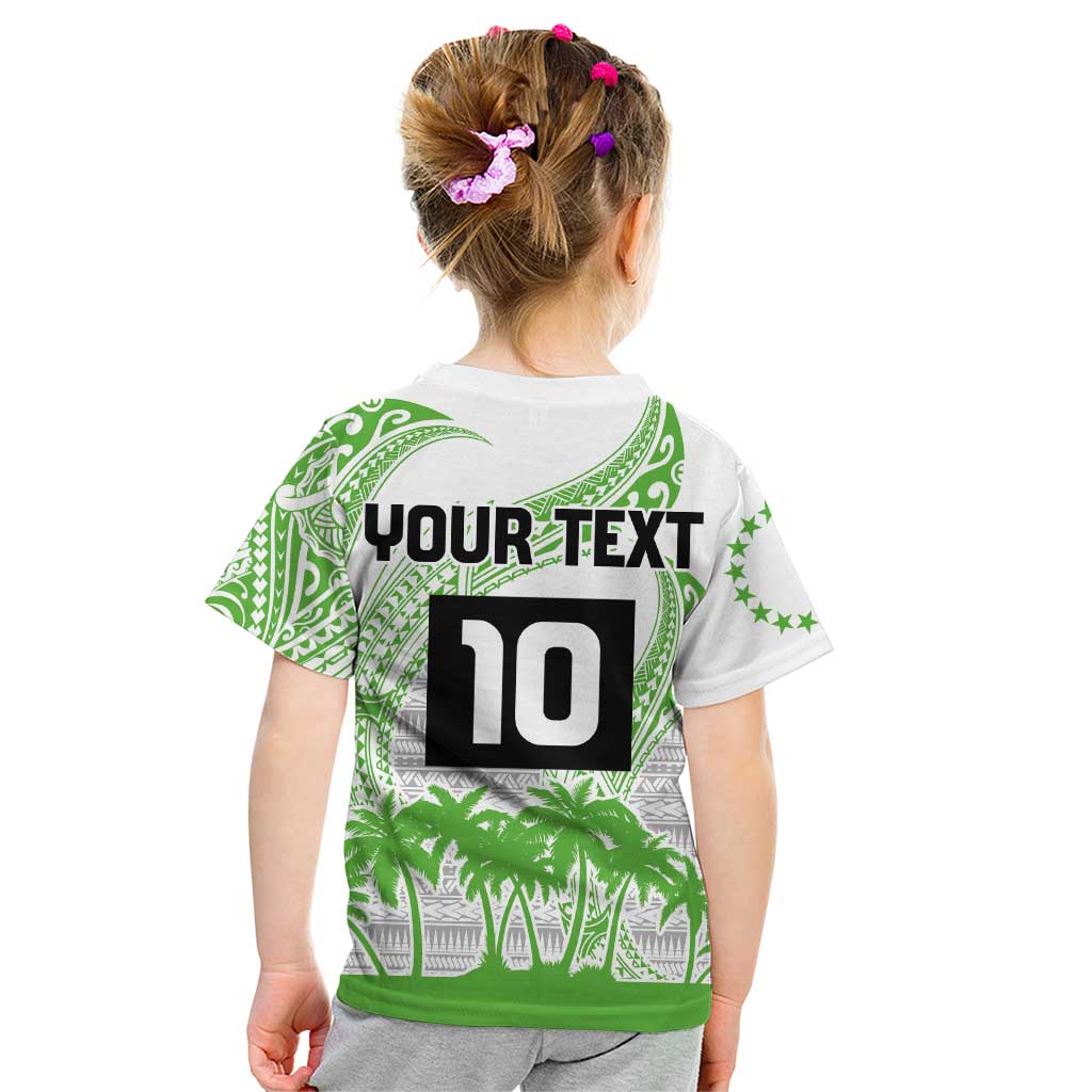 Cook Islands Marathon 2025-Pursuit in Paradise Kid T Shirt Green Color