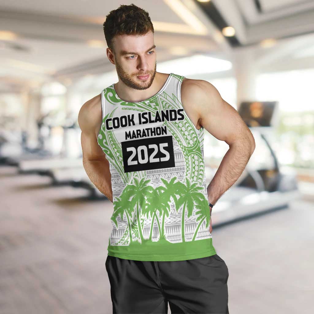 Cook Islands Marathon 2025-Pursuit in Paradise Men Tank Top Green Color LT03 Green - Polynesian Pride