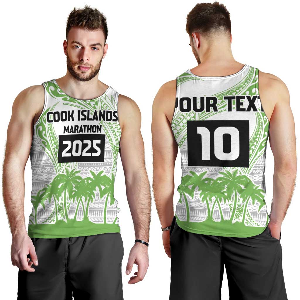 Cook Islands Marathon 2025-Pursuit in Paradise Men Tank Top Green Color LT03 - Polynesian Pride
