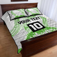 Cook Islands Marathon 2025-Pursuit in Paradise Quilt Bed Set Green Color LT03 - Polynesian Pride