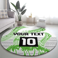 Cook Islands Marathon 2025-Pursuit in Paradise Round Carpet Green Color