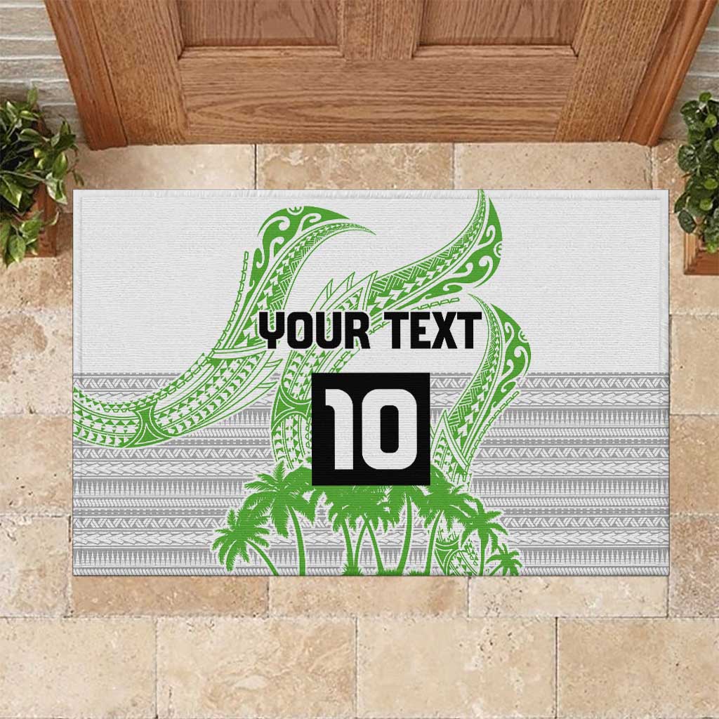 Cook Islands Marathon 2025-Pursuit in Paradise Rubber Doormat Green Color LT03 Green - Polynesian Pride