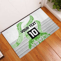 Cook Islands Marathon 2025-Pursuit in Paradise Rubber Doormat Green Color LT03 - Polynesian Pride