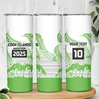 Cook Islands Marathon 2025-Pursuit in Paradise Skinny Tumbler Green Color