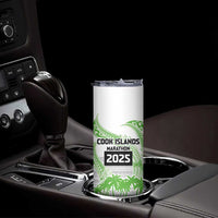 Cook Islands Marathon 2025-Pursuit in Paradise Skinny Tumbler Green Color