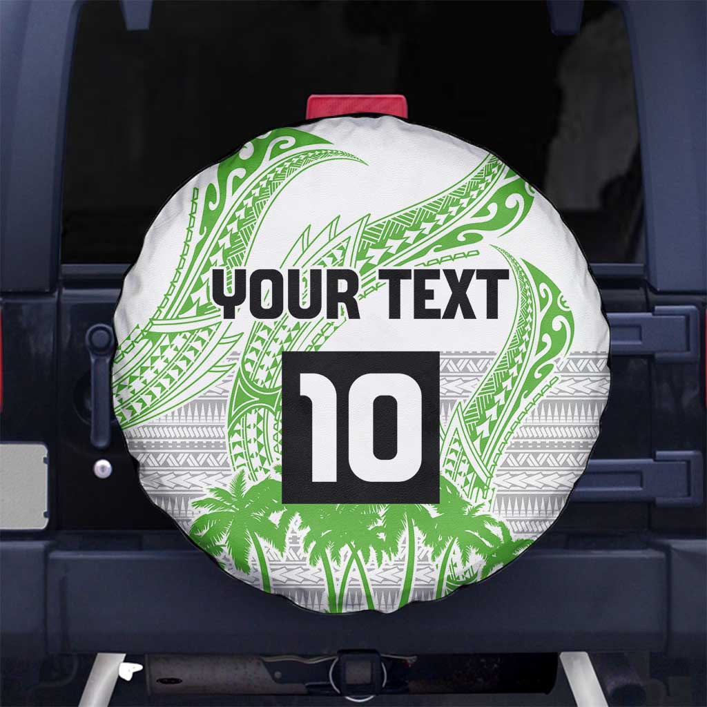 Cook Islands Marathon 2025-Pursuit in Paradise Spare Tire Cover Green Color LT03 No hole Green - Polynesian Pride