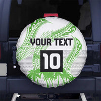 Cook Islands Marathon 2025-Pursuit in Paradise Spare Tire Cover Green Color LT03 No hole Green - Polynesian Pride