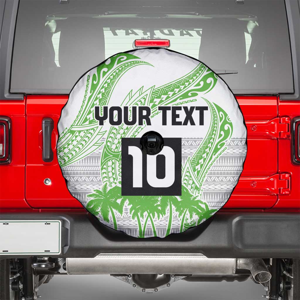 Cook Islands Marathon 2025-Pursuit in Paradise Spare Tire Cover Green Color LT03 - Polynesian Pride