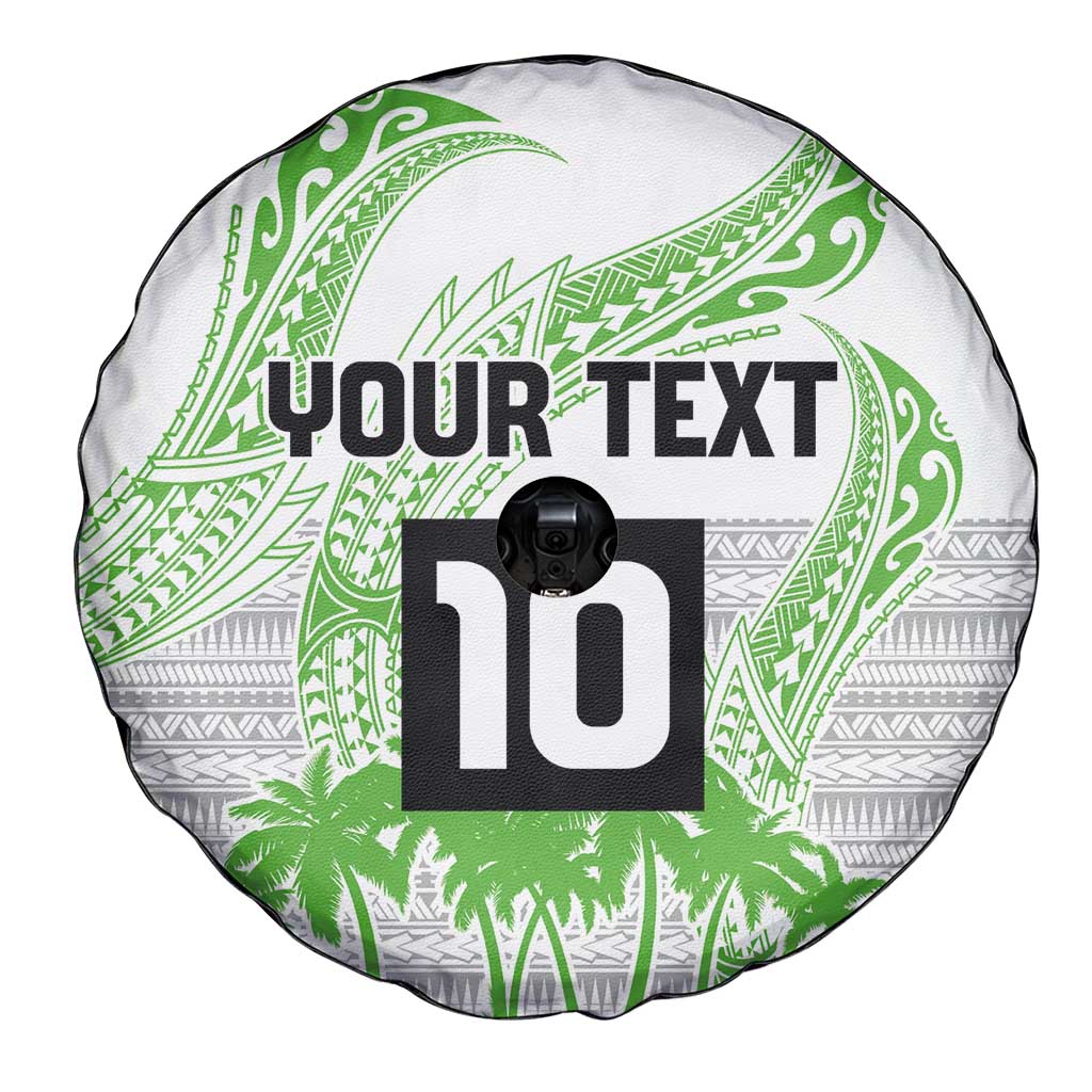 Cook Islands Marathon 2025-Pursuit in Paradise Spare Tire Cover Green Color LT03 - Polynesian Pride