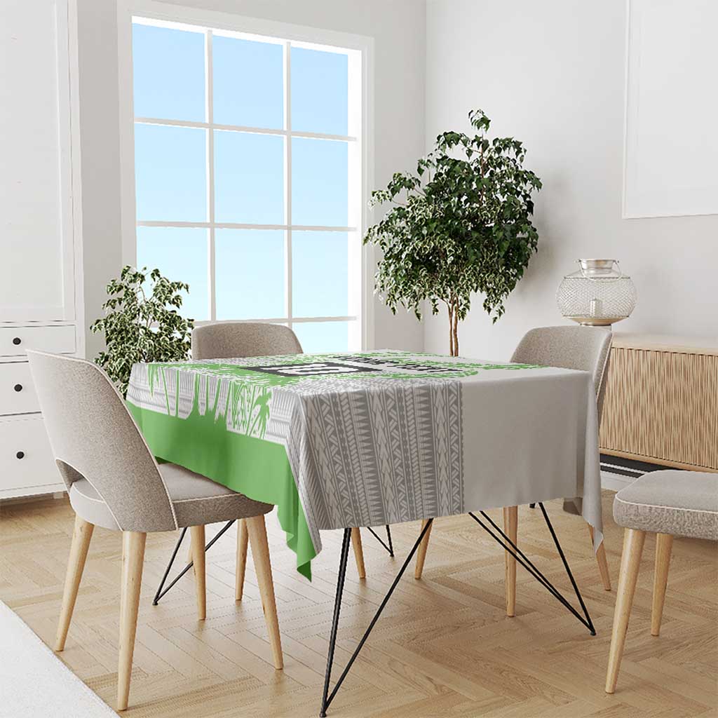Cook Islands Marathon 2025-Pursuit in Paradise Tablecloth Green Color LT03 - Polynesian Pride