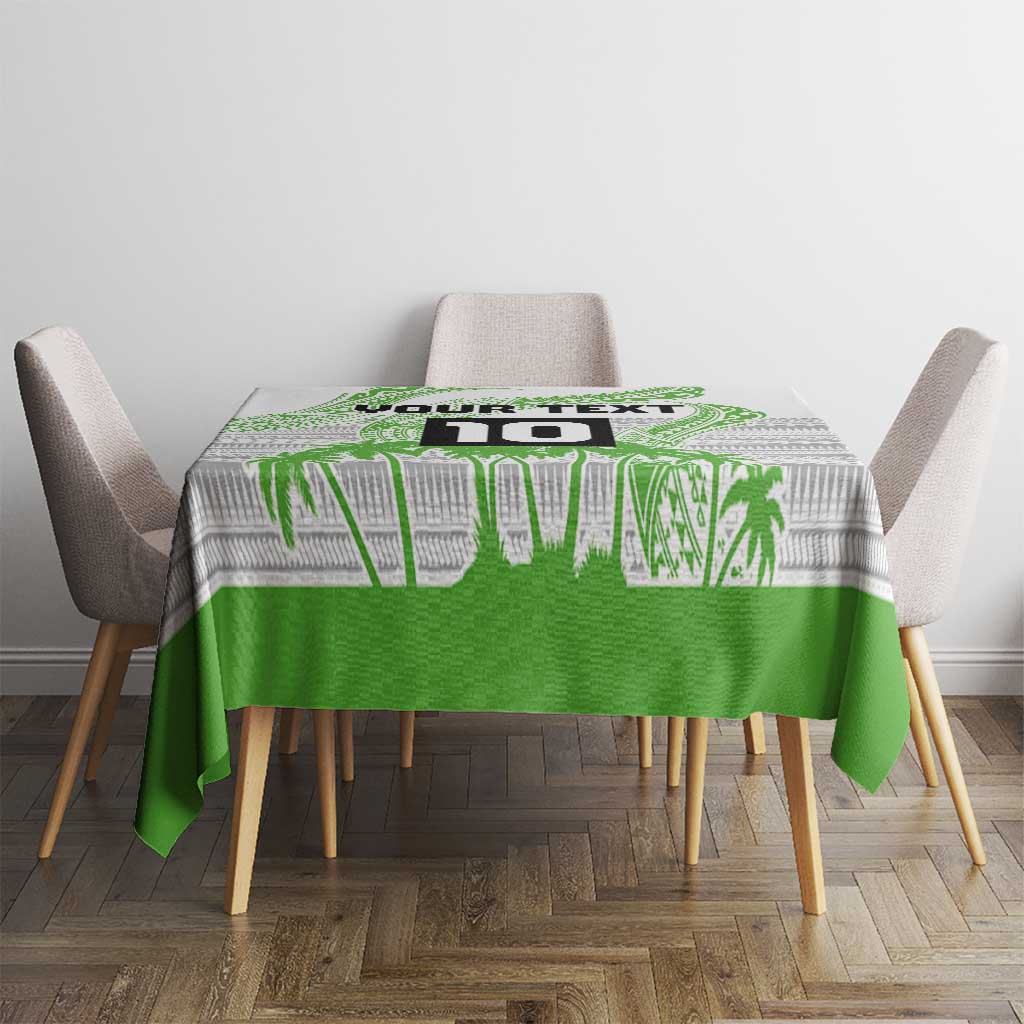 Cook Islands Marathon 2025-Pursuit in Paradise Tablecloth Green Color LT03 - Polynesian Pride