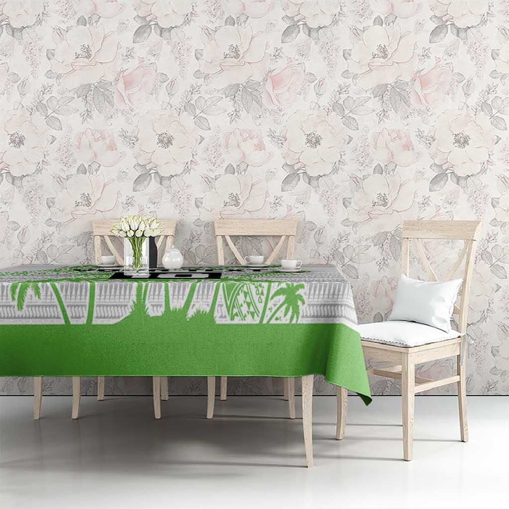 Cook Islands Marathon 2025-Pursuit in Paradise Tablecloth Green Color LT03 - Polynesian Pride