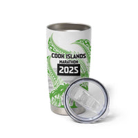 Cook Islands Marathon 2025-Pursuit in Paradise Tumbler Cup Green Color LT03 - Polynesian Pride