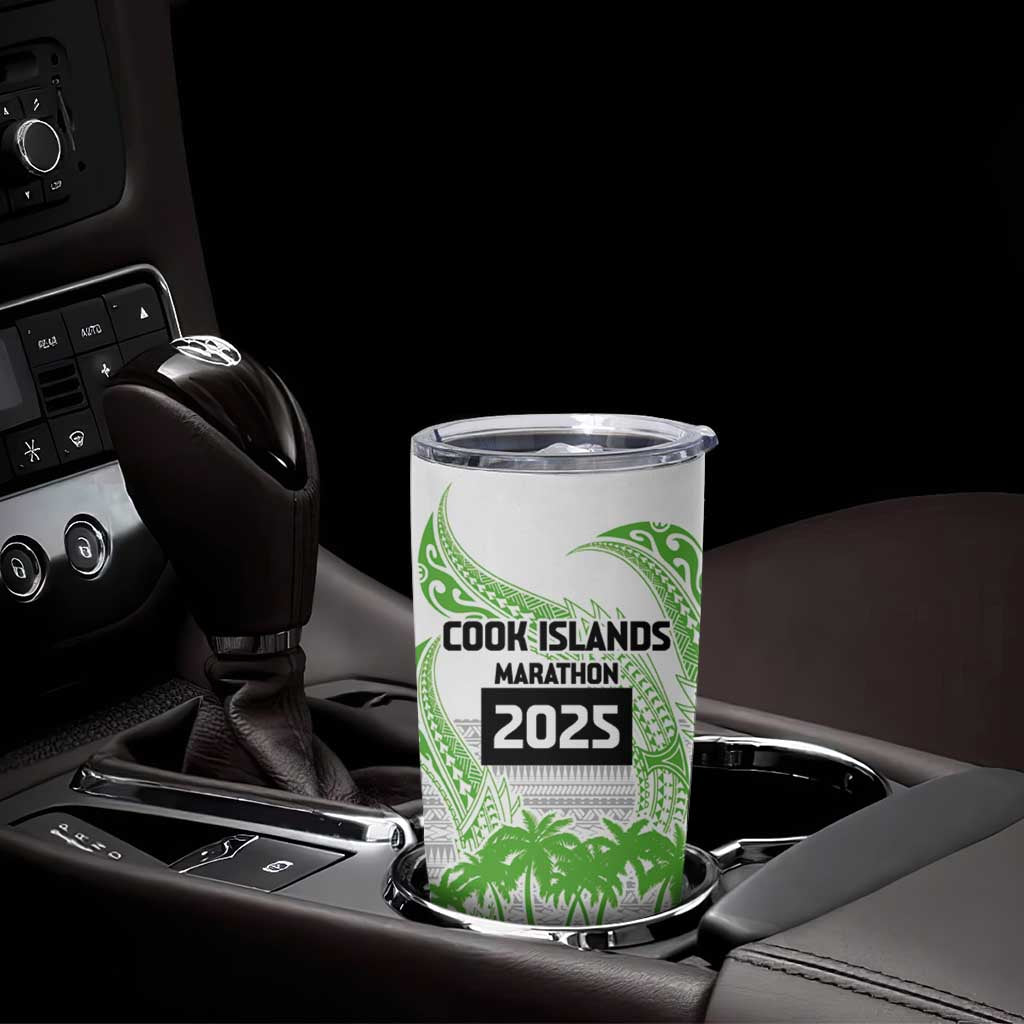 Cook Islands Marathon 2025-Pursuit in Paradise Tumbler Cup Green Color LT03 - Polynesian Pride