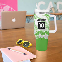 Cook Islands Marathon 2025-Pursuit in Paradise Tumbler With Handle Green Color LT03 - Polynesian Pride