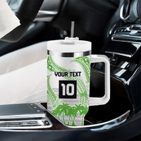 Cook Islands Marathon 2025-Pursuit in Paradise Tumbler With Handle Green Color LT03 - Polynesian Pride