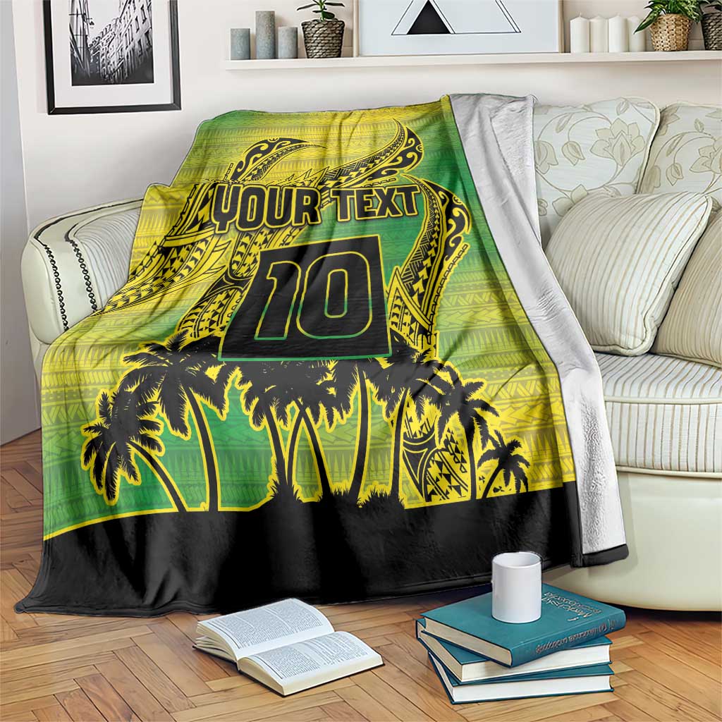 Cook Islands Marathon 2025-Pursuit in Paradise Blanket Special Edition LT03 Yellow-Green - Polynesian Pride